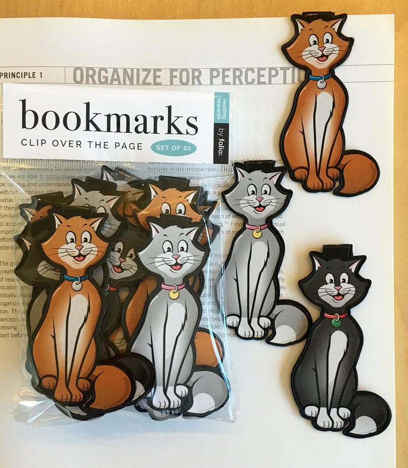 Folio Frog Bookmarks - Clip & Organize, Pack of 20 Funny Animal Bookmarks for Kids, Teens, Students & Adults - Image 5